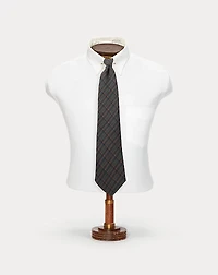 Handmade Plaid Silk Twill Tie