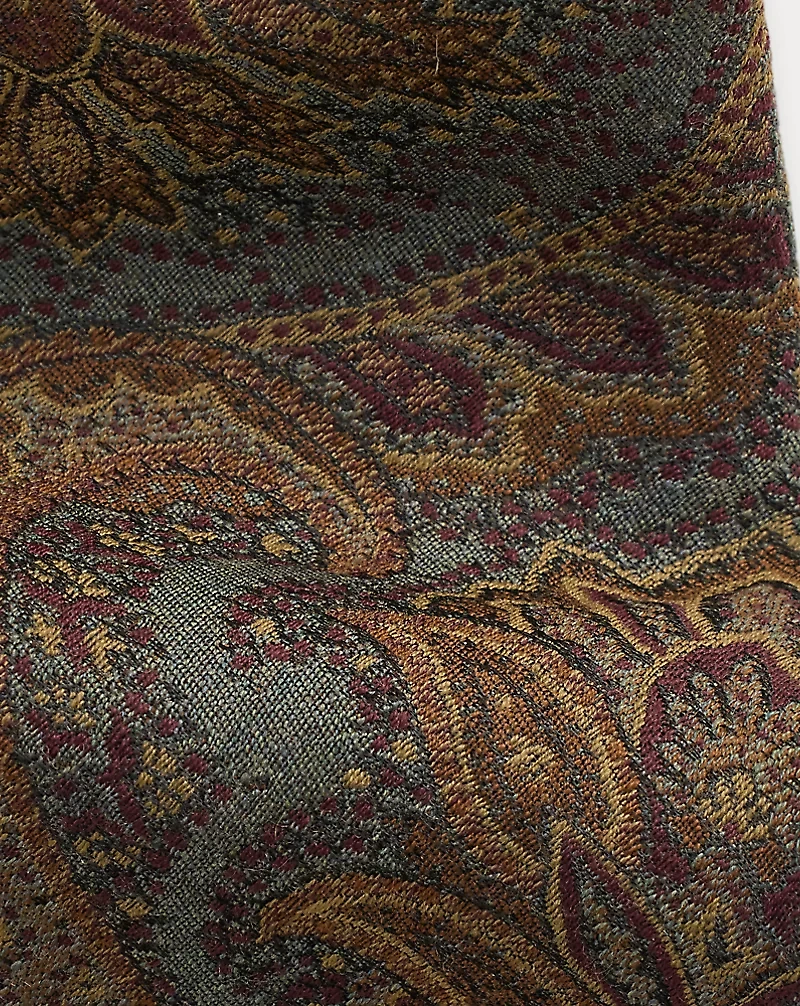 Handmade Paisley Silk Brocade Tie