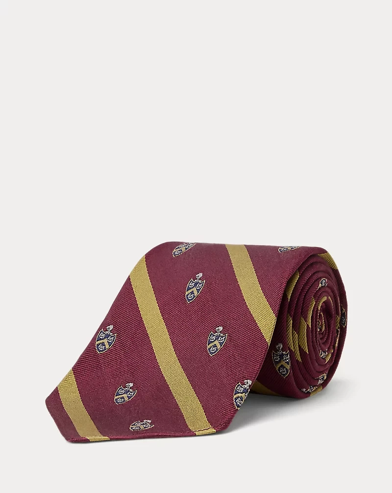 Handmade Striped Silk Club Tie