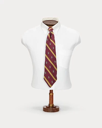 Handmade Striped Silk Club Tie