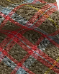 Handmade Plaid Wool Challis Tie