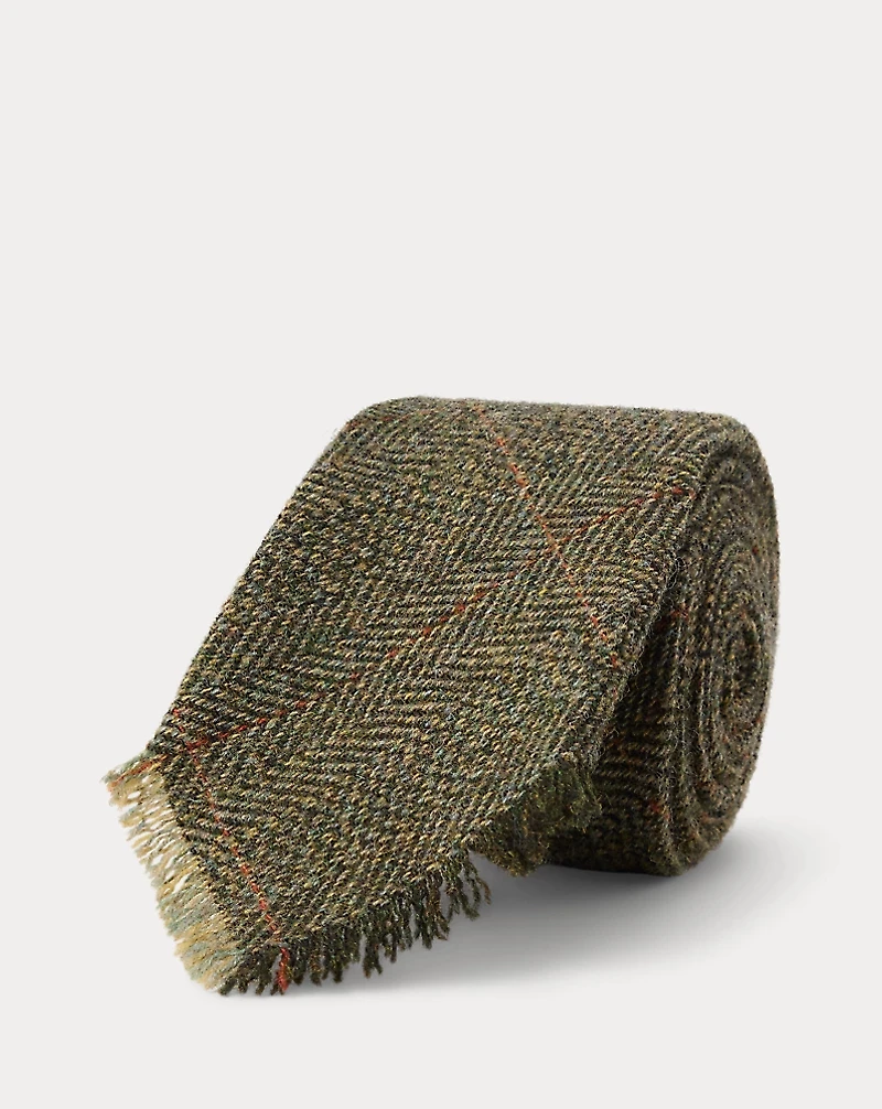 Handmade Fringe Tweed Tie