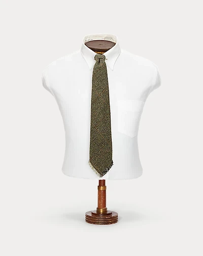 Handmade Fringe Tweed Tie