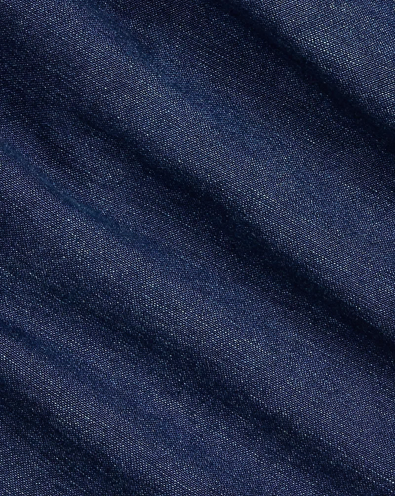 Slim Fit Indigo Chamois Western Shirt