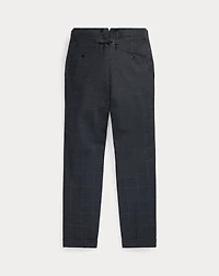 Slim Fit Indigo Checked Suit Trouser