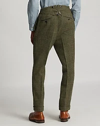 Slim Fit Windowpane Wool Suit Trouser