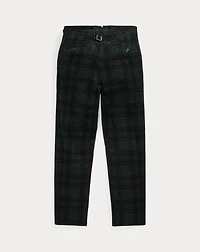 Slim Fit Plaid Corduroy Tuxedo Trouser