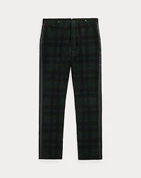 Slim Fit Plaid Corduroy Tuxedo Trouser