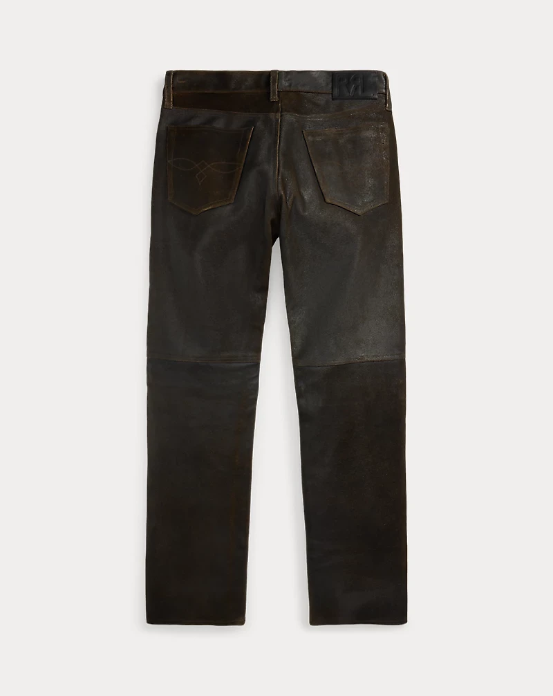Straight Fit Roughout Suede Pant