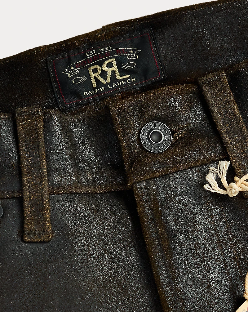 Straight Fit Roughout Suede Pant