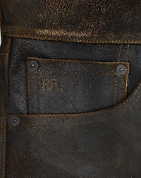 Straight Fit Roughout Suede Pant