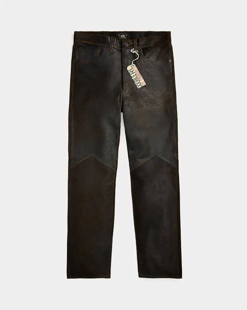 Straight Fit Roughout Suede Pant