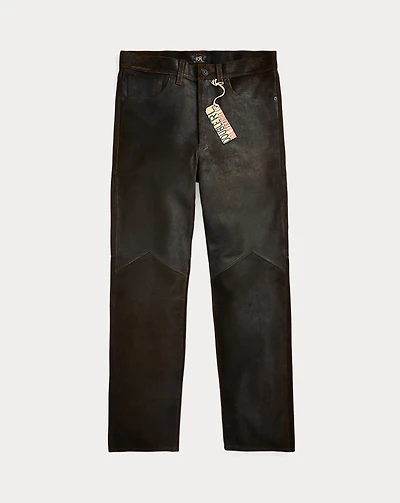 Straight Fit Roughout Suede Pant