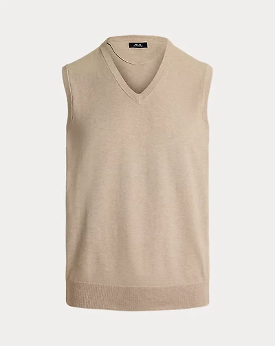 Performance Cotton-Blend Sweater Vest