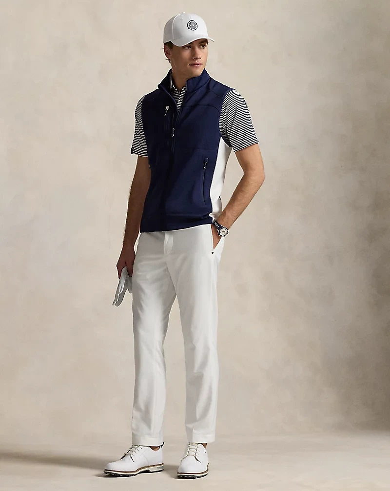 Stretch Double-Knit Full-Zip Vest