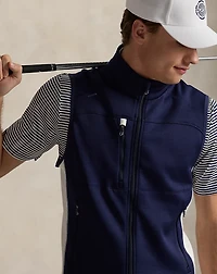 Stretch Double-Knit Full-Zip Vest
