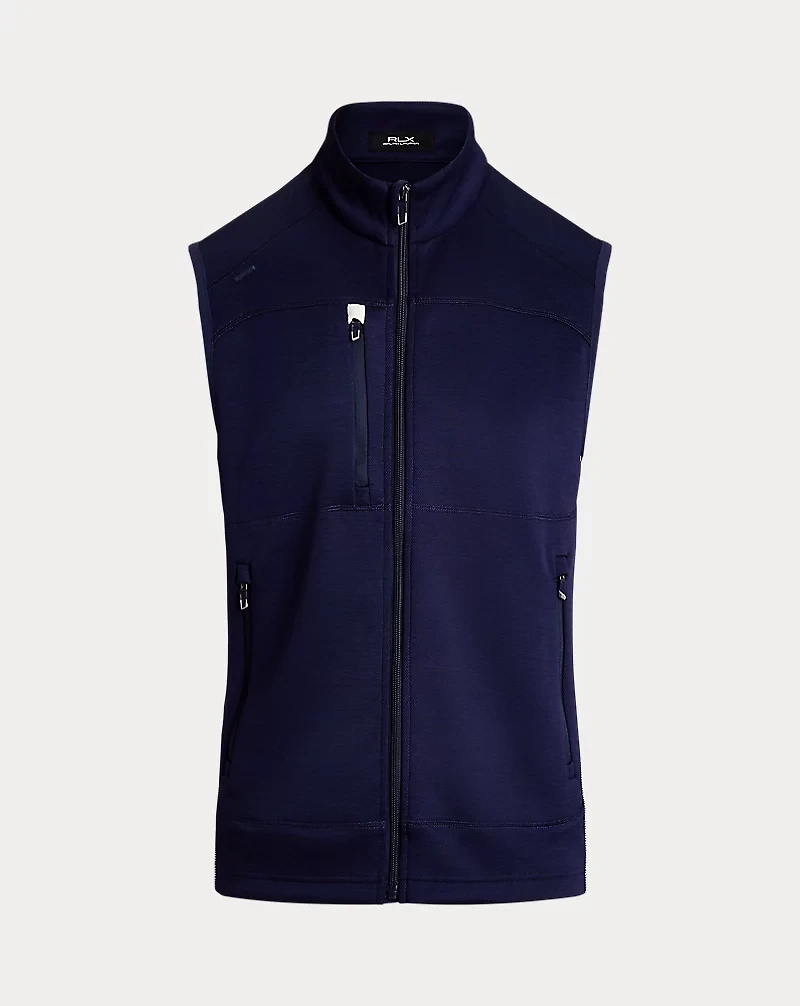 Stretch Double-Knit Full-Zip Vest