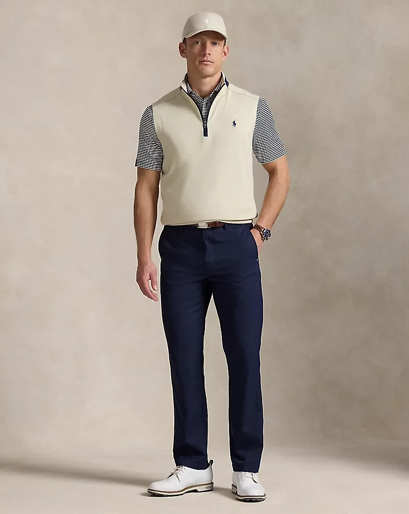 Stretch Jersey Quarter-Zip Vest