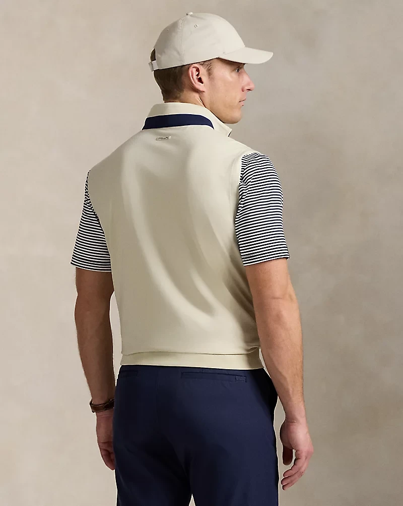 Stretch Jersey Quarter-Zip Vest