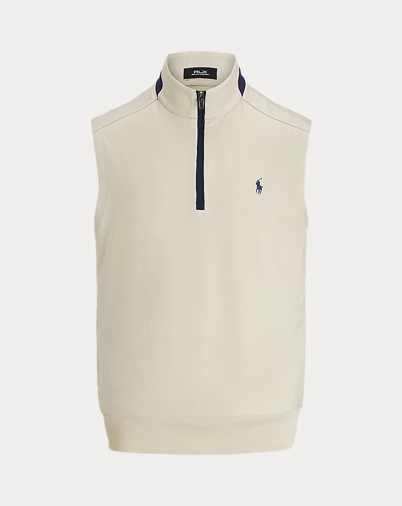 Stretch Jersey Quarter-Zip Vest