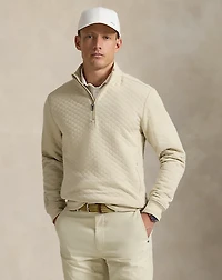 Quilted Double-Knit Pullover