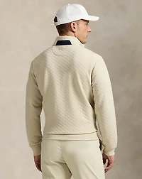 Quilted Double-Knit Pullover