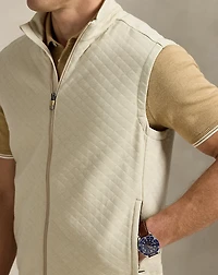 Quilted Double-Knit Vest