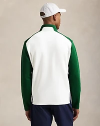 Color-Blocked Double-Knit Pullover