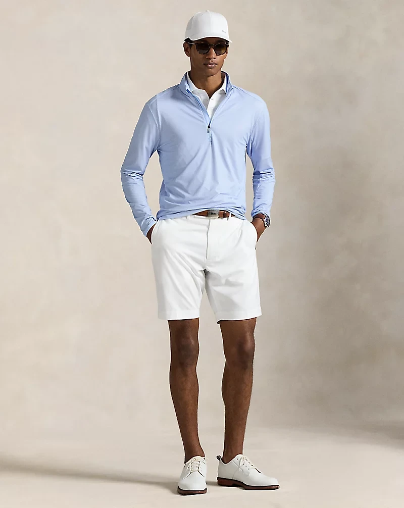 Color-Blocked Stretch Jersey Pullover