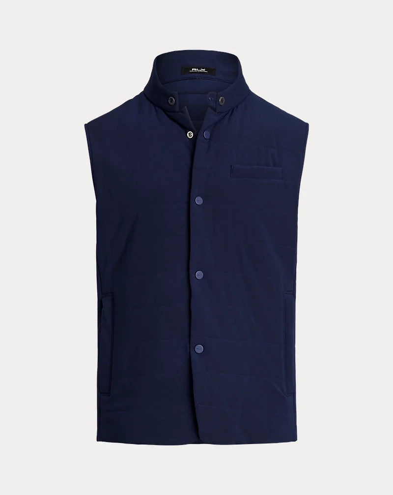 Quilted Mockneck Vest