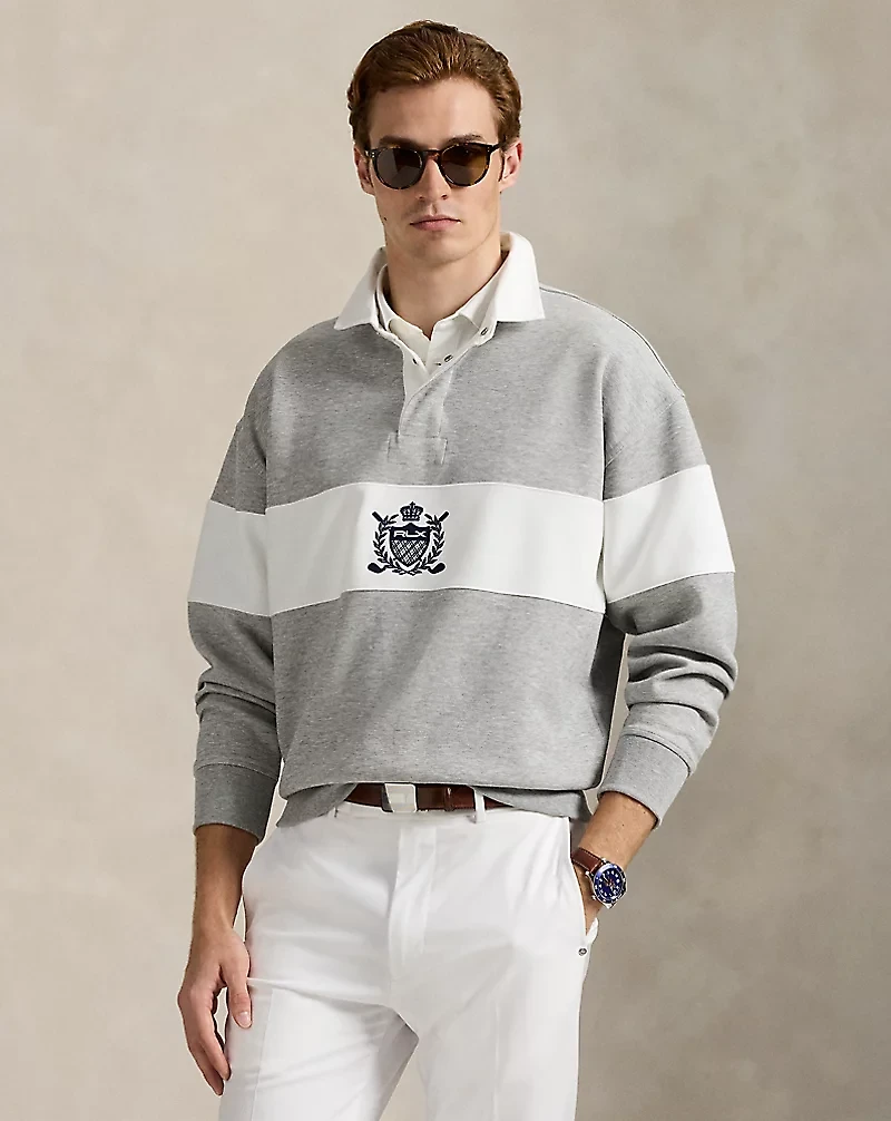 Relaxed Fit Crest Rugby Sweatshirt