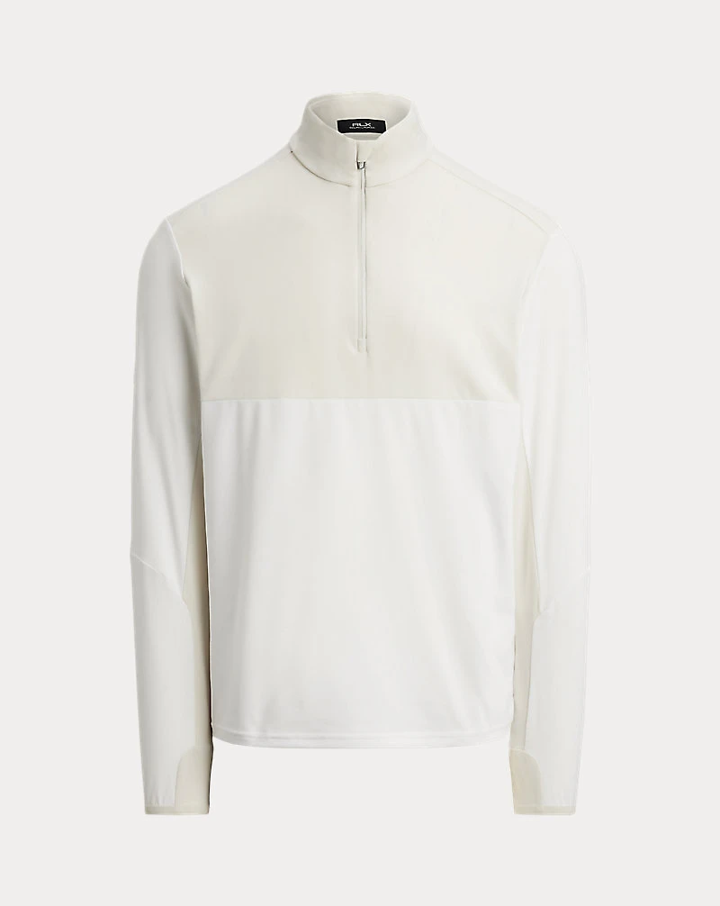 Color-Blocked Stretch Jersey Pullover