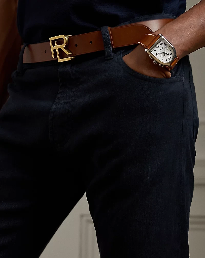 Slim Fit Stretch Linen-Cotton Jean