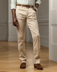Slim Fit Stretch Linen-Cotton Jean