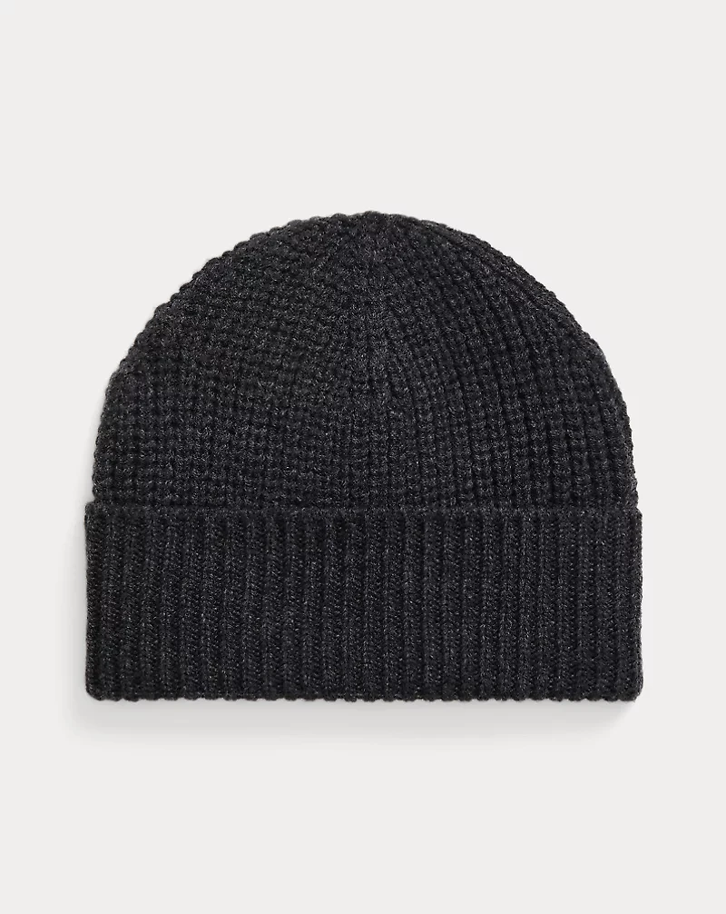 Rib-Knit Cashmere Hat