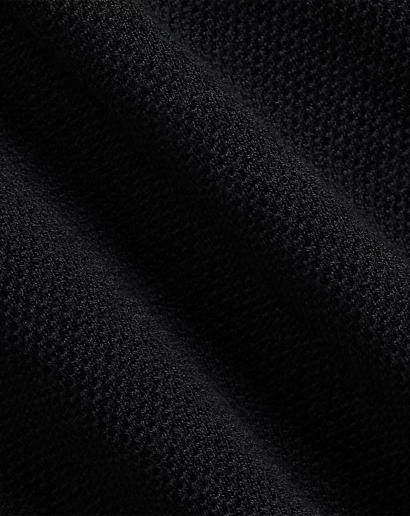 Textured Silk-Cotton Shirt Sweater