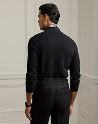 Textured Silk-Cotton Shirt Sweater