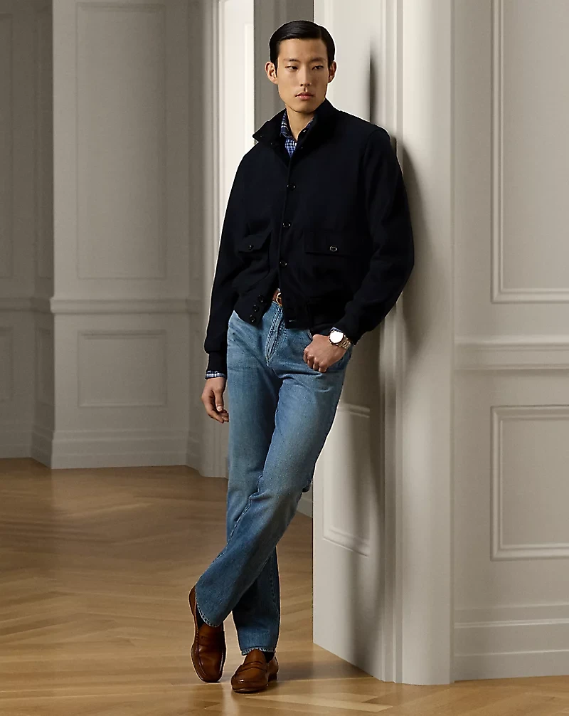 Cotton-Silk Terry Jacket