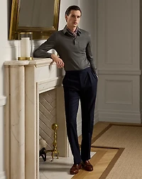  Piqué Long-Sleeve Polo Shirt 