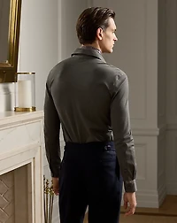  Piqué Long-Sleeve Polo Shirt 
