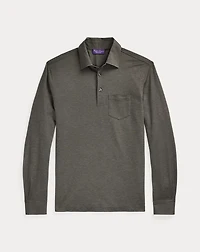  Piqué Long-Sleeve Polo Shirt 