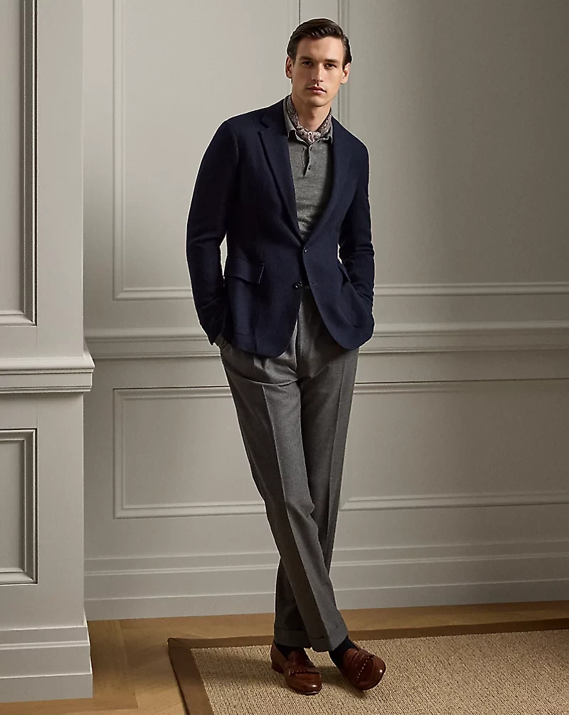 Cashmere Polo-Collar Sweater
