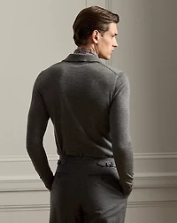 Cashmere Polo-Collar Sweater