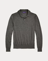 Cashmere Polo-Collar Sweater