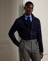 Plaid Cashmere Shirt Sweater