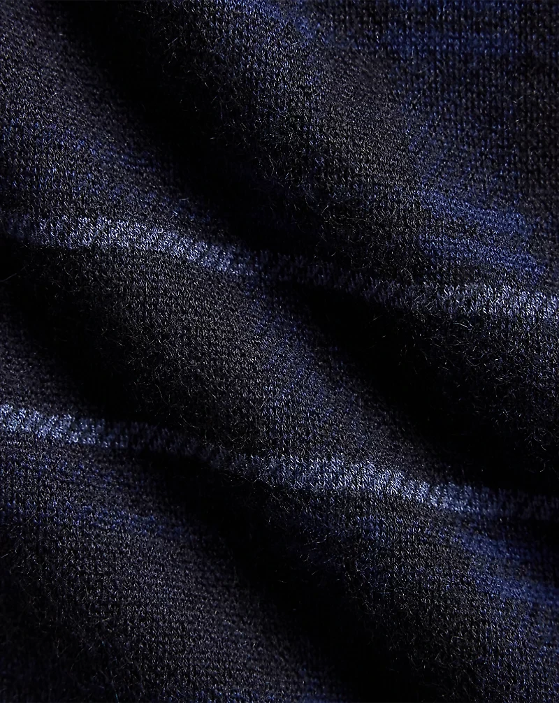 Plaid Cashmere Shirt Sweater