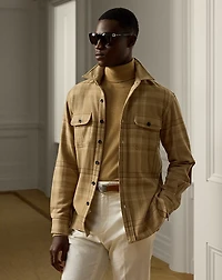 Plaid Wool-Blend Shirt