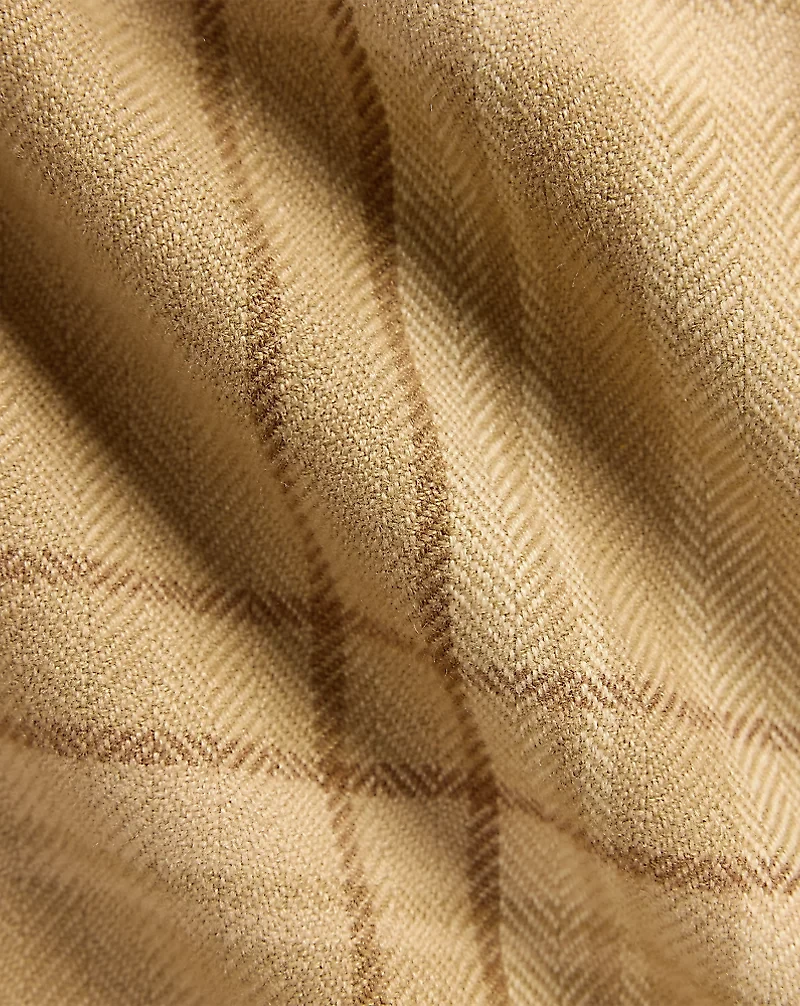Plaid Wool-Blend Shirt