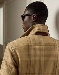 Plaid Wool-Blend Shirt
