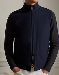 Reversible Knit-Woven Silk Vest